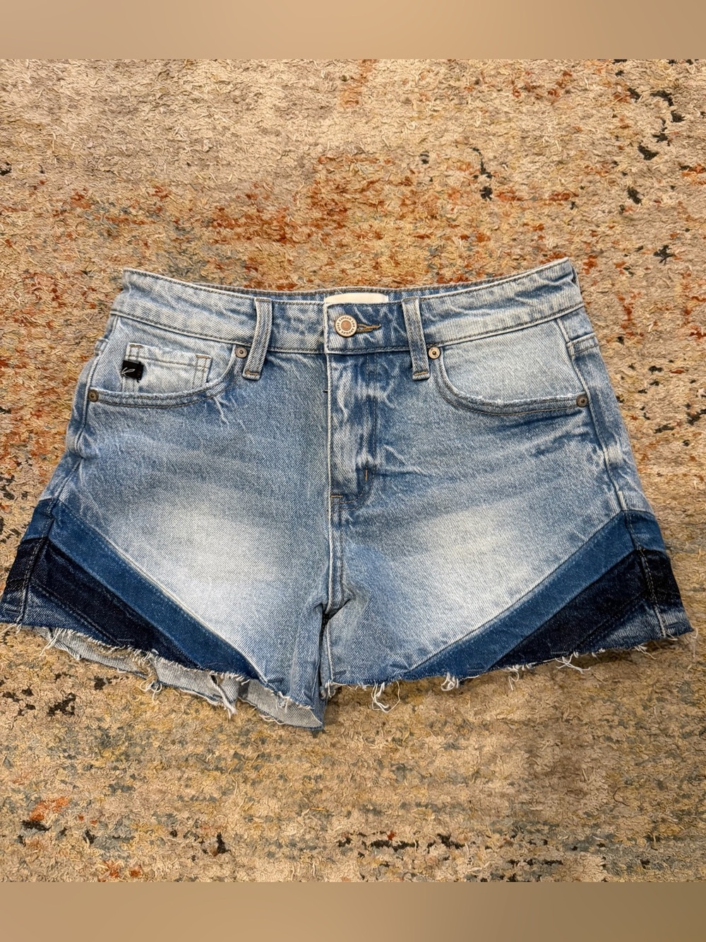 KANCAN CHERYLL HIGH RISE SHORTS RACER STRIPED - Picture 1 of 5